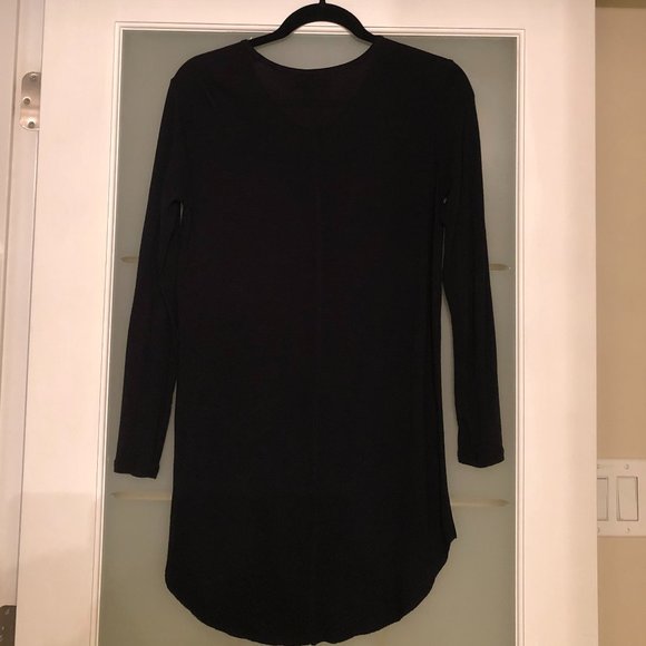 Oak + Fort Long Sleeved Black Long Shirt - Picture 3 of 3